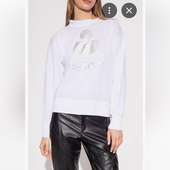 NWOT Isabel Marant One Size White Sweatshirt. ⚪️ - Picture 1 of 6